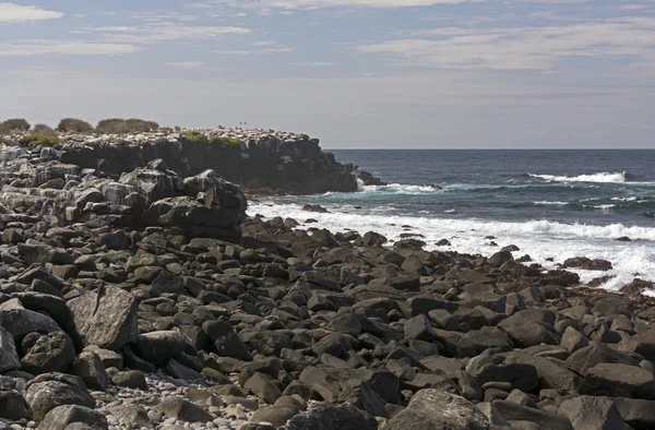 Costa rocosa en una isla remota — Foto de Stock