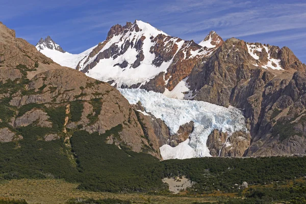 Gletscher und Berge der südlichen Anden — Stockfoto