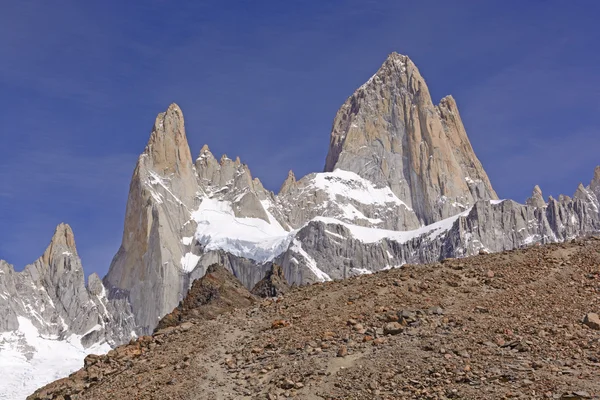 High Peaks Appearing over the Ridge — Stock Photo, Image