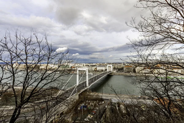 Erzsebet bridge — Stock Photo, Image