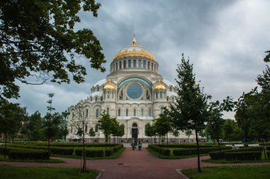 Ortodoks Katedrali St Nicholas Kronshtadt içinde. . Petersburg, Rusya Federasyonu