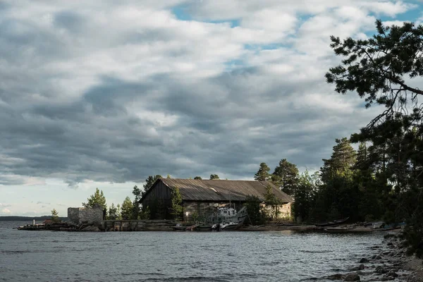 Vista del lago Kuito Medio en Kalevala —  Fotos de Stock