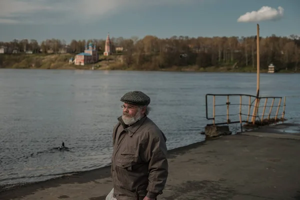 Tutaev Russia May 2021 Overflow Volga River — Stock Photo, Image