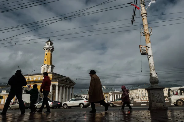 Kostroma Russia May 2021 Central Square Rain — Stock Photo, Image