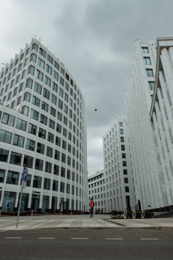 Moskova 'daki Su Denizi İş Merkezi manzarası