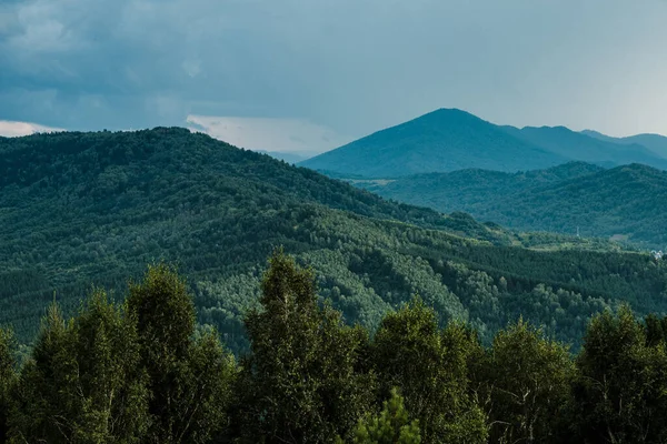 Vista Pôr Sol Das Montanhas Partir Convés Observação Monte Tugaya — Fotografia de Stock