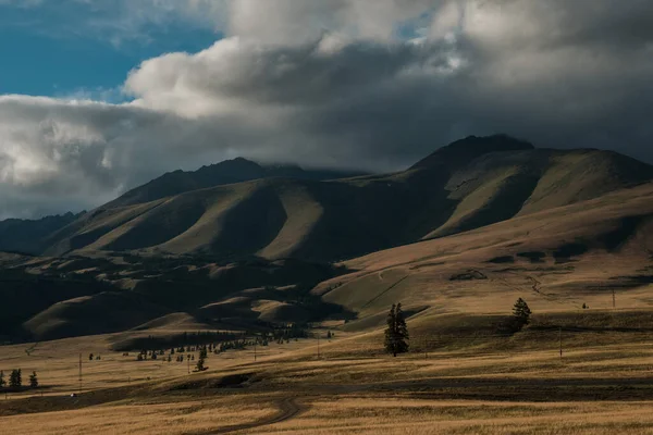 Vista Las Estepas Del Kurai Las Montañas Altai —  Fotos de Stock