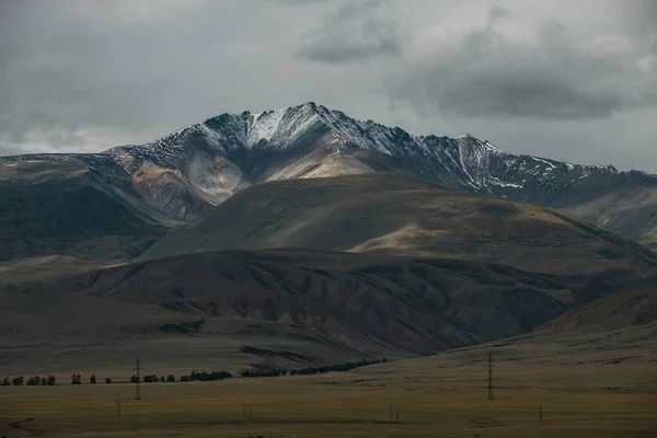 Vizinhança Centro Distrito Kosh Agach Sul Área Chuysky Altai — Fotografia de Stock