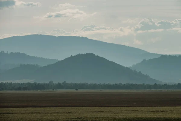 Vista Das Montanhas Altai Direção Tyungur — Fotografia de Stock