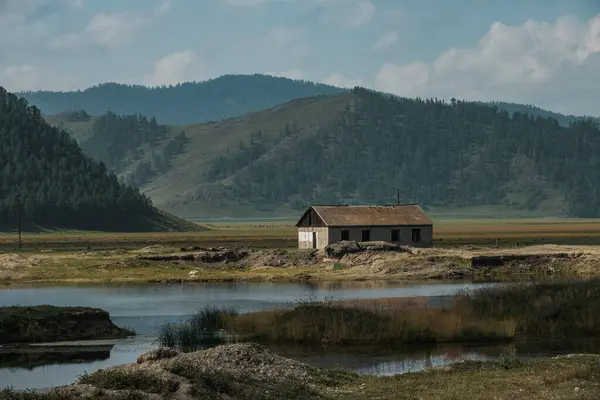 Vista Das Montanhas Altai Direção Tyungur — Fotografia de Stock