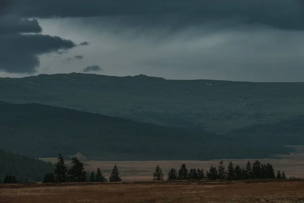 Kosh Agach Tan Altai Cumhuriyeti Ndeki Belyashi Köyüne Giden Yol — Stok fotoğraf