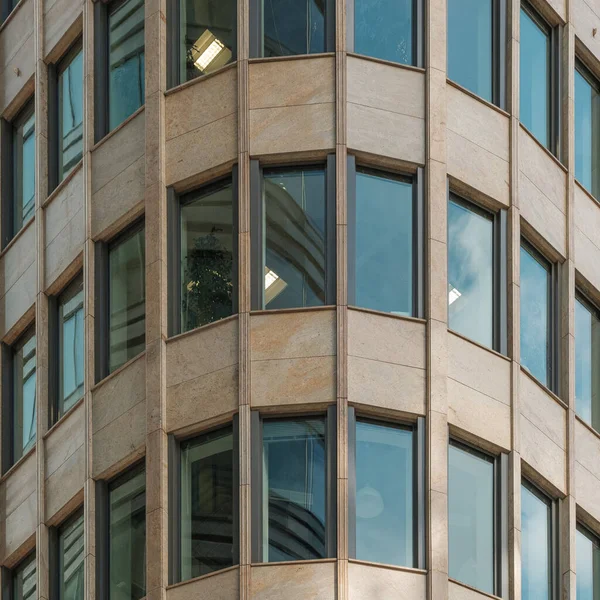 Bottom View Business Center Belorusskaya Metro Station Moscow — Stock Photo, Image