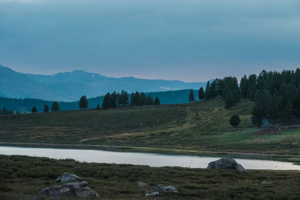 Vista Los Lagos Montaña Zona Ulagan República Altai —  Fotos de Stock