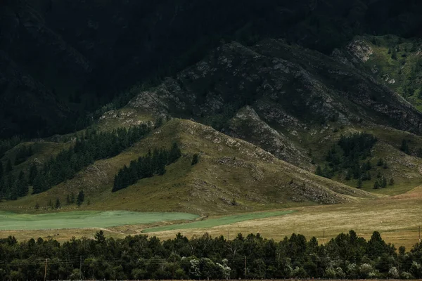 Una Hermosa Vista Las Montañas Desde Chuisky Trakt República Altai — Foto de Stock