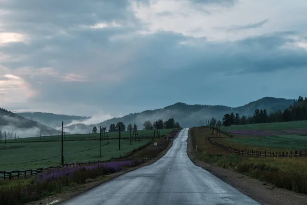 Beaux Paysages République Altaï Sur Chemin Tyungur — Photo