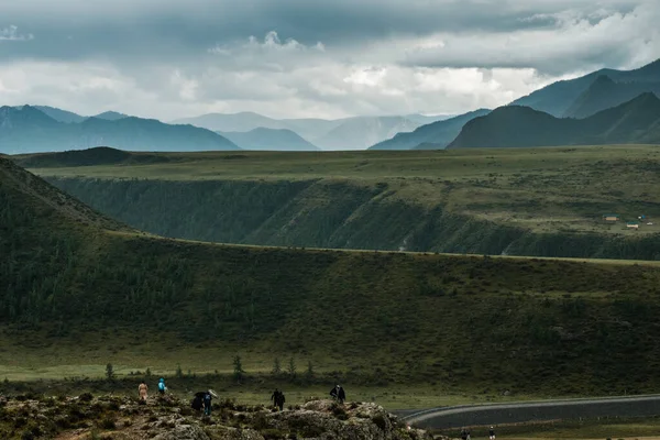 Uma Bela Vista Das Montanhas Chuisky Trakt República Altai — Fotografia de Stock