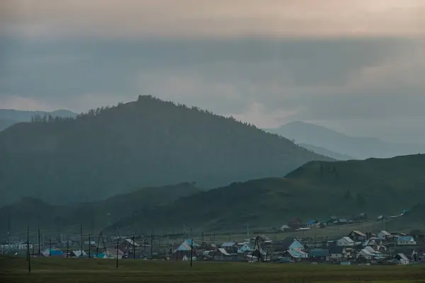 Uitzicht Het Altai Gebergte Richting Tyungur — Stockfoto