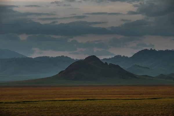 Vista Das Montanhas Altai Direção Tyungur — Fotografia de Stock