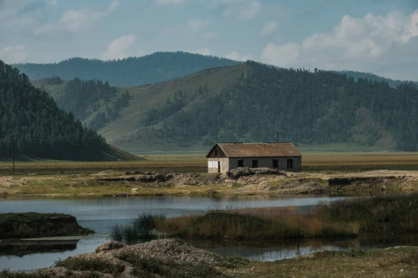 Vista Das Montanhas Altai Direção Tyungur — Fotografia de Stock