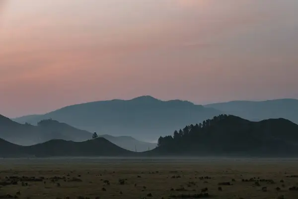 Vista Das Montanhas Altai Direção Tyungur — Fotografia de Stock