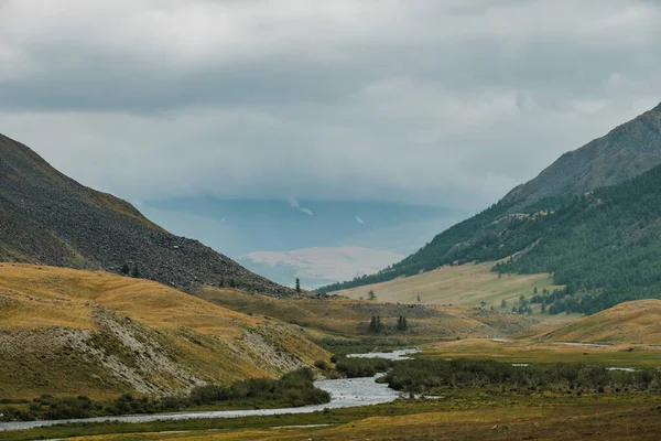 Camino Kosh Agach Aldea Belyashi República Altai — Foto de Stock