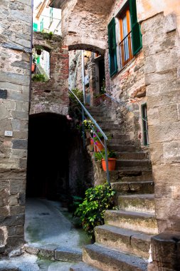 Görünümünü Cinque Terre park, İtalya