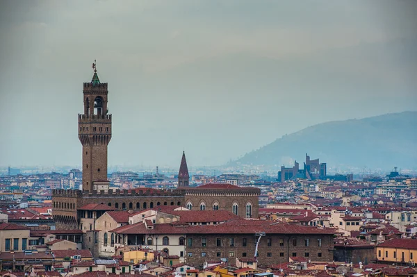 Panorama notturno di Firenze. Vista dall'alto . — Foto Stock