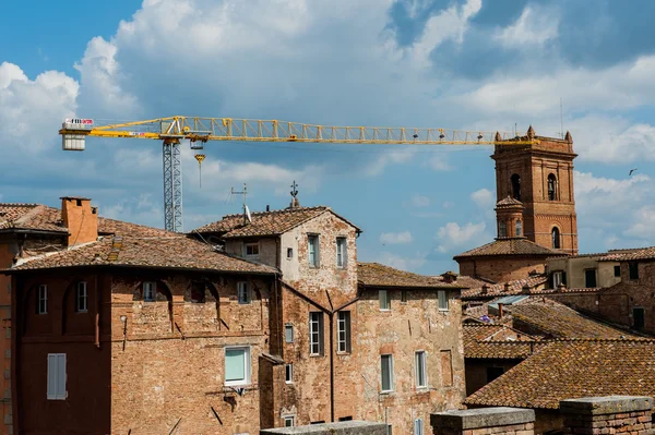 Siena. Obrázek starověkého města Itálie — Stock fotografie