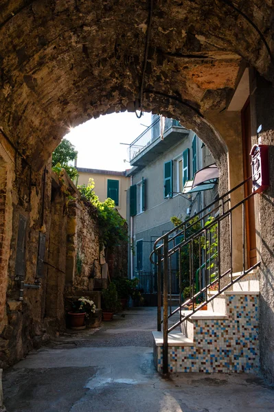 Pohled z parku Cinque Terre, Itálie — Stock fotografie