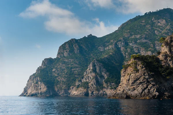 Sand beach in Camogli by Genova, Italy — Stock Photo, Image