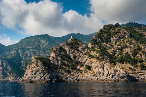 Homokos strand, Camogli, Genova, Olaszország — Stock Fotó