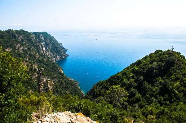 Vesnice Portofino na pobřeží Ligurie v Itálii Stock Obrázky