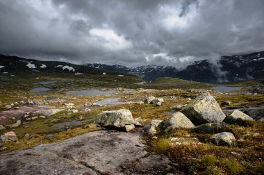 Odda, Ringedalsvatnet Gölü, Norveç Trolltunga yaz görünümünü