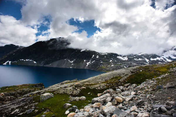 Mountain Dalsnibba landscape in Geiranger, Norway — Stock Photo, Image