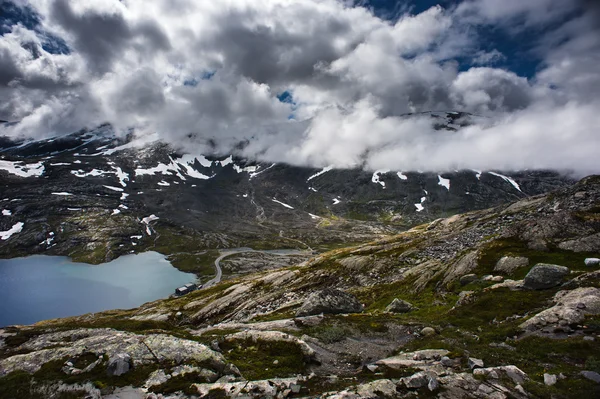 Mountain Dalsnibba landscape in Geiranger, Norway — Stock Photo, Image