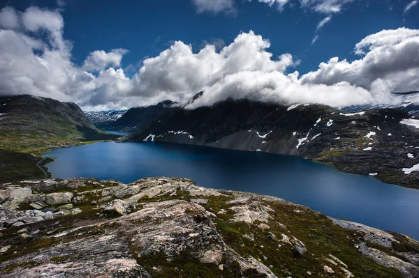 Paysage de montagne Dalsnibba à Geiranger, Norvège — Photo