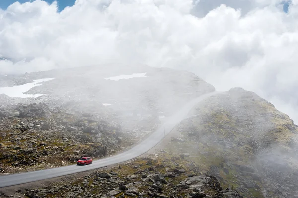 Montagna Dalsnibba paesaggio in Geiranger, Norvegia — Foto Stock