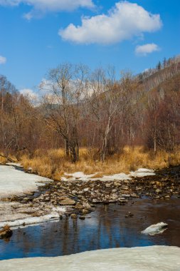 Çevre-Baykal yolda Deniz Baykal Güney için Bahar