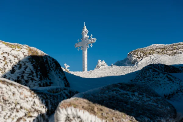 Estância de esqui Sheregesh, distrito de Tashtagol, região de Kemerovo, Rússia — Fotografia de Stock