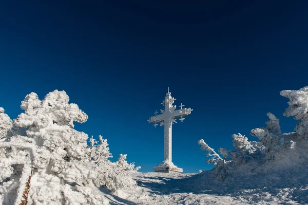 Skigebiet scheregesch, tashtagol Bezirk, kemerowo region, russland — Stockfoto