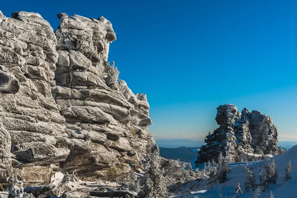 Ski resort sheregesh, Tasjtagol district, regio kemerovo, Rusland — Stockfoto