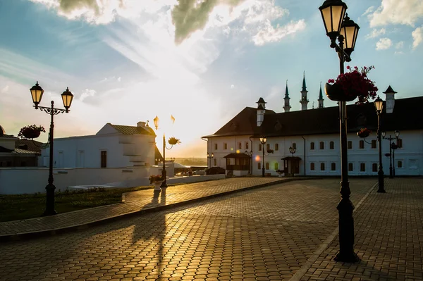 Kazan Kremlin, Rusya görünümünü akşam — Stok fotoğraf