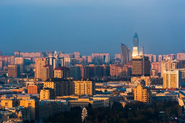 Városra, a főváros, Baku, Azerbajdzsán — Stock Fotó