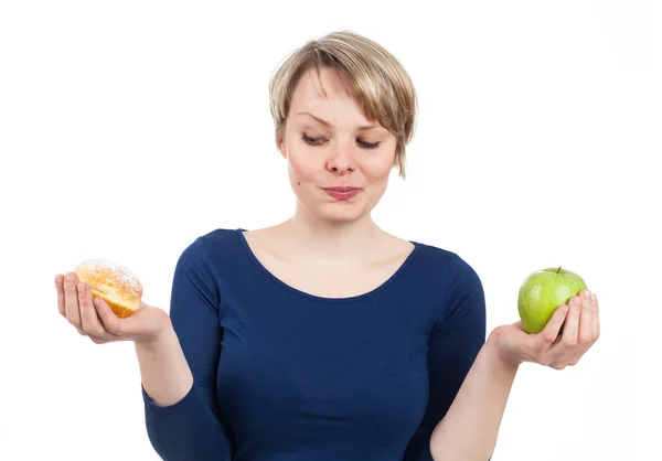 Donut o manzana ? — Foto de Stock