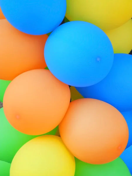 Bright Yellow Colorful Balloons — Stockfoto