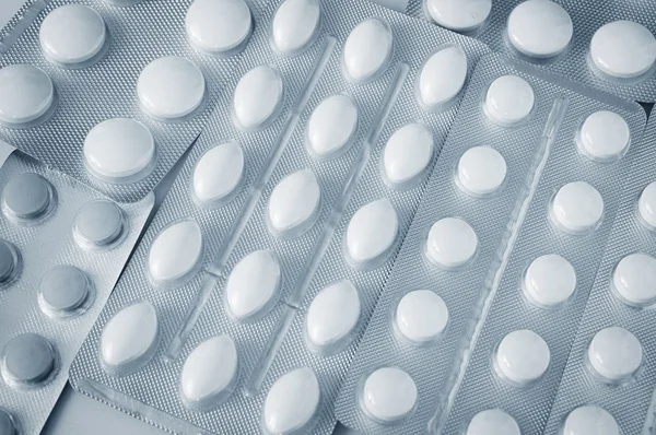 Pilulky Tablety Blistru — Stock fotografie