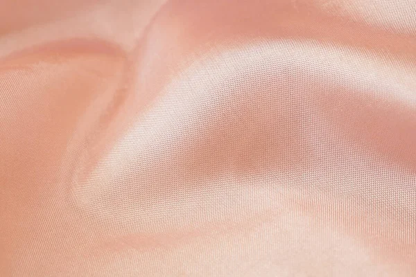 Világos Rózsaszín Szövet Textúra Selyem Háttér Felület Közelkép — Stock Fotó