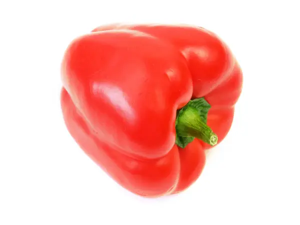 Röd Paprika Isolerad Vit Bakgrund Paprika Paprika — Stockfoto