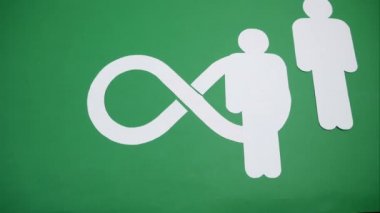 Dev ve Operasyon sembolü. Yazılım mühendisliği kültürü ve uygulaması için DevOps kavramı, hareket animasyonunu durdur