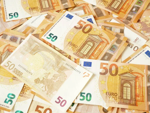 Dinheiro Euros Fundo Numerário Euro Fecho — Fotografia de Stock